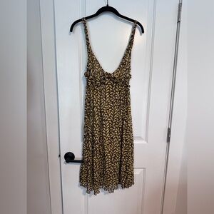 Diane Von Furstenberg Brown and Black Sleeveless Sundress